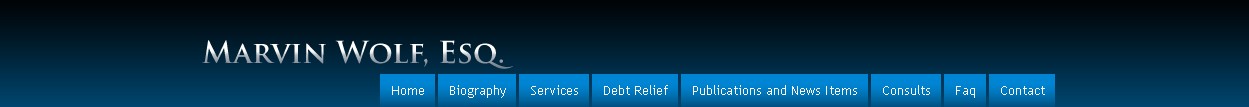 New Jersey Bankruptcy Lawyer Marvin Wolf